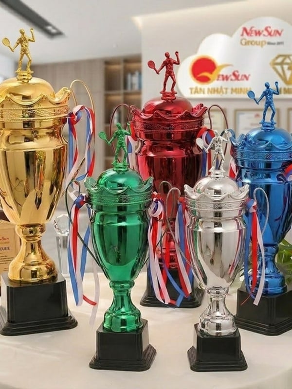 Cúp kim loại - Tennis - Cầu lông, Cúp thể thao 2