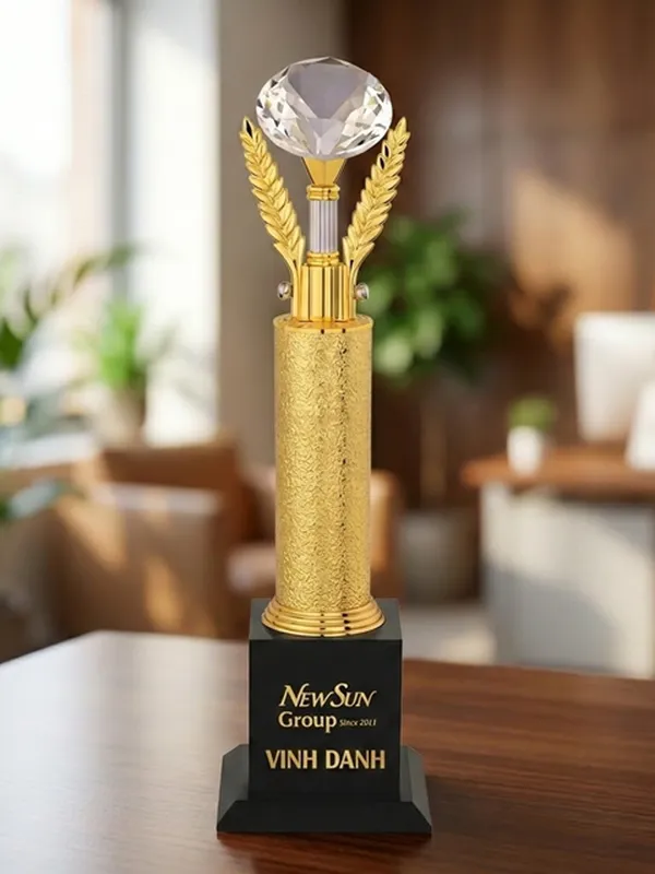 Đặt Mua Cúp Ấn Độ, Cúp Vinh Danh Lưu Niệm Đẹp (693)