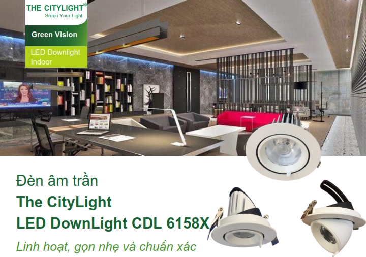 Đèn downlight âm trần LED The CityLight chiếu sáng trong nhà CDL 61581 6W Den-downlight-am-tran-LED-The-City-Light-chieu-sang-trong-nha-CDL-61581-6W