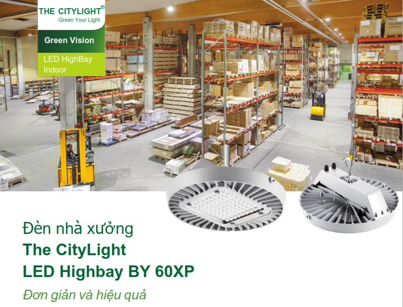 Đèn Highbay LED chiếu sáng nhà xưởng The CityLight CTL BY601P 90W Đèn Highbay LED chiếu sáng nhà xưởng The CityLight CTL BY601P 90W