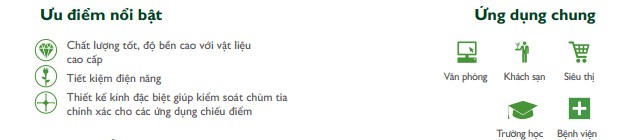 Ưu điểm Đèn downlight âm trần LED The City Light chiếu sáng trong nhà CDL 60781 8W Ưu điểm Đèn downlight âm trần LED The City Light chiếu sáng trong nhà CDL 60781 8W