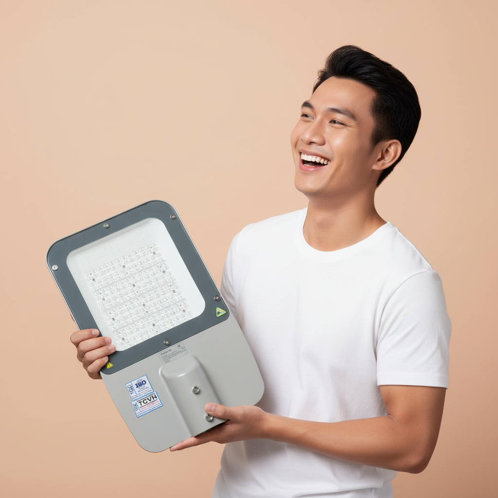 Thiết kế nhôm đúc của Đèn đường Led Streetlight Philips Inside BRI371P 60W