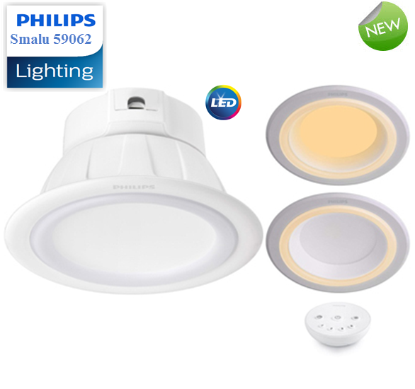 ĐÈN DOWNLIGHT ÂM TRẦN LED PHILIPS ĐỔI MÀU CÓ REMOTE 56062