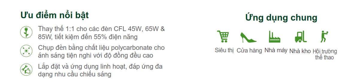 Đèn Highbay LED chiếu sáng nhà xưởng The CityLight CTL BY601P 90W Đèn Highbay LED chiếu sáng nhà xưởng The CityLight CTL BY601P 90W