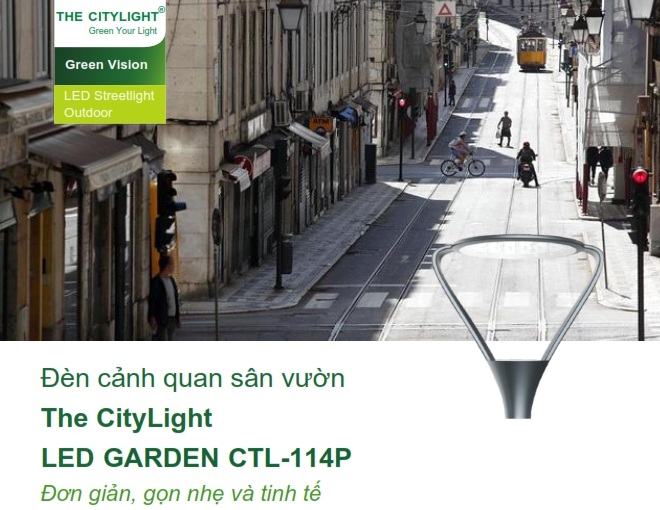 Đèn LED chiếu sáng đường phố cảnh quan sân vườn The Citylight CTG 114P 30W Đèn LED chiếu sáng đường phố cảnh quan sân vườn The Citylight CTG 114P 30W