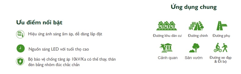 Đèn LED chiếu sáng đường phố cảnh quan sân vườn The CityLight CTG 115P 30W Đèn LED chiếu sáng đường phố cảnh quan sân vườn The CityLight CTG 115P 30W