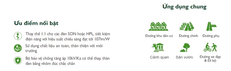 Đèn LED chiếu sáng đường phố cảnh quan sân vườn The CityLight CTG 124P 30W Đèn LED chiếu sáng đường phố cảnh quan sân vườn The CityLight CTG 124P 30W