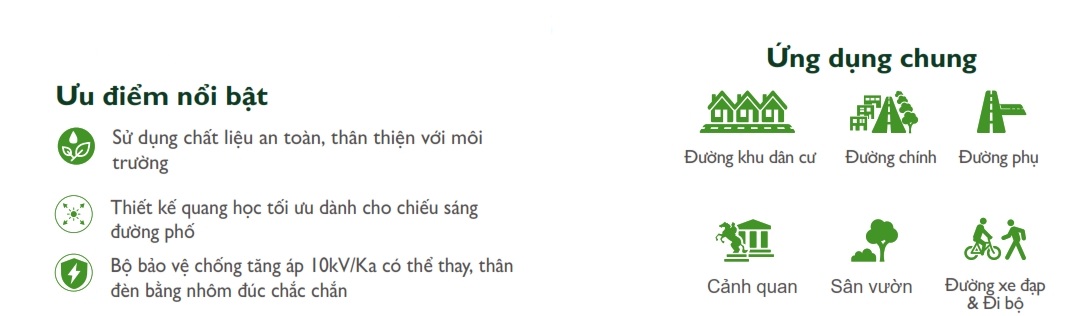 Đèn LED chiếu sáng đường phố cảnh quan sân vườn The Citylight CTG 131P 30W Đèn LED chiếu sáng đường phố cảnh quan sân vườn The Citylight CTG 131P 30W