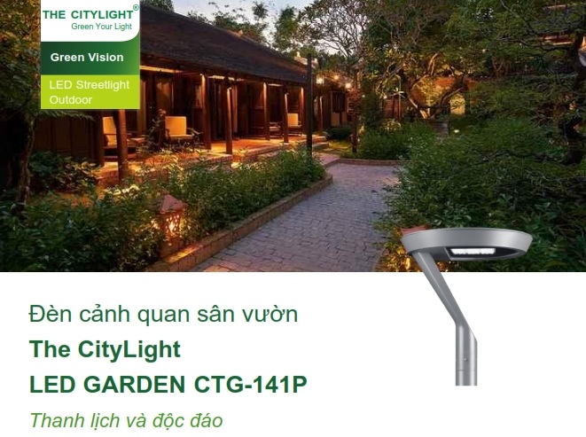 Đèn LED chiếu sáng đường phố cảnh quan sân vườn The Citylight CTG 141P 20W Đèn LED chiếu sáng đường phố cảnh quan sân vườn The Citylight CTG 141P 20W