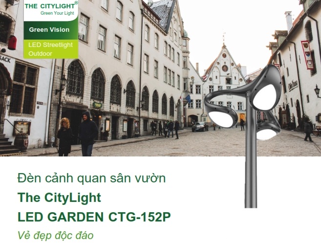 Đèn LED chiếu sáng đường phố cảnh quan sân vườn The Citylight CTG 152P 60W Đèn LED chiếu sáng đường phố cảnh quan sân vườn The Citylight CTG 152P 60W