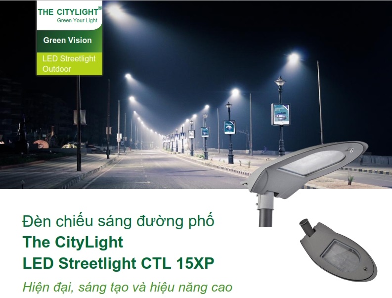 Đèn Led chiếu sáng đường phố The CityLight Street Lighting CTL156P 125W Đèn Led chiếu sáng đường phố The CityLight Street Lighting CTL156P 125W