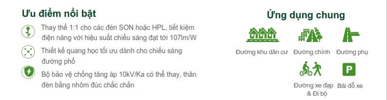 Đèn Led chiếu sáng đường phố The CityLight Street Lighting CTL301P 1COB 40W Đèn Led chiếu sáng đường phố The CityLight Street Lighting CTL301P 1COB 40W
