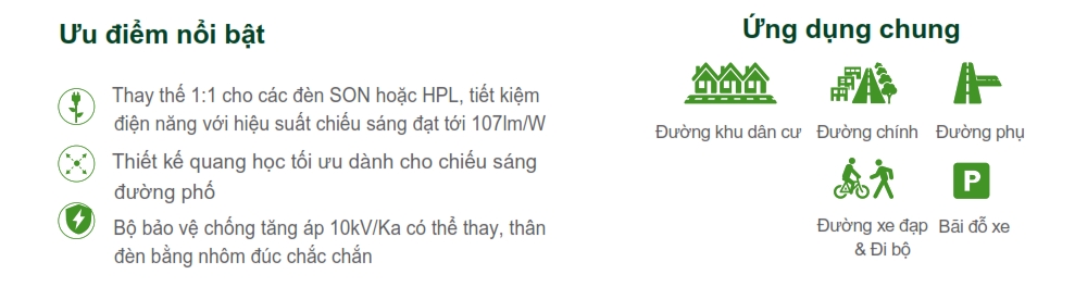 Đèn Led chiếu sáng đường phố The CityLight Street Lighting CTL501P 1COB 40W Đèn Led chiếu sáng đường phố The CityLight Street Lighting CTL501P 1COB 40W