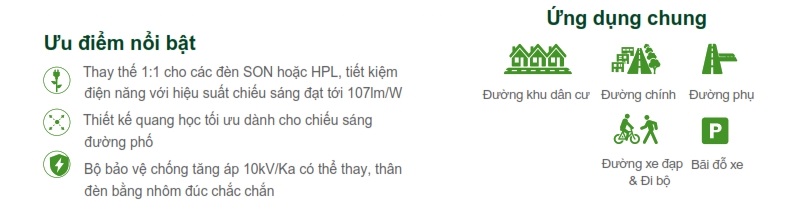Đèn Led chiếu sáng đường phố The CityLight Street Lighting CTL664P 100W Đèn Led chiếu sáng đường phố The CityLight Street Lighting CTL664P 100W
