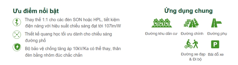 Đèn Led chiếu sáng đường phố The CityLight Street Lighting CTL721P 90W Đèn Led chiếu sáng đường phố The CityLight Street Lighting CTL721P 90W