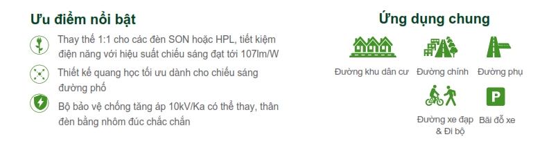 Đèn Led chiếu sáng đường phố The CityLight Street Lighting CTL931P 30W Đèn Led chiếu sáng đường phố The CityLight Street Lighting CTL931P 30W