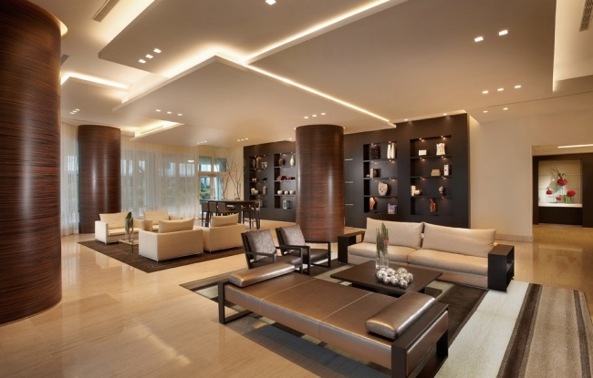 Không gian sang trọng được lắp đặt bàng đèn LED dây Philips Không gian sang trọng được lắp đặt bàng đèn LED dây Philips