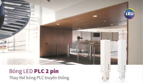 Bóng đèn LED PLC 2 pin tiện dụng thay thế choo bóng PLC truyền thống tiết kiệm điện hơn Bóng đèn LED PLC 2 pin tiện dụng thay thế choo bóng PLC truyền thống tiết kiệm điện hơn