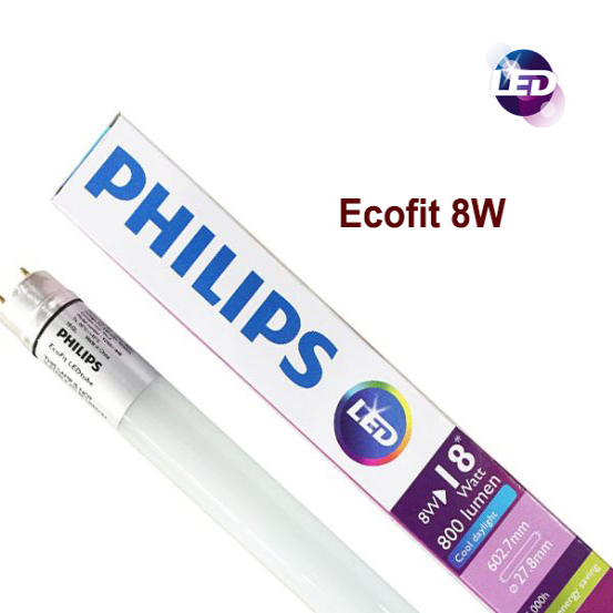 Bóng đèn LED tube Ecofit 8W 740/765 T8 AP SL G Philips