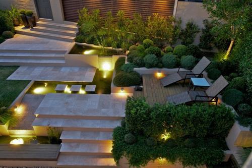 Không gian sang trọng phía trước nhà được trang trí bẳng đèn pha LED Philips Floodlight Không gian sang trọng phía trước nhà được trang trí bẳng đèn pha LED Philips Floodlight