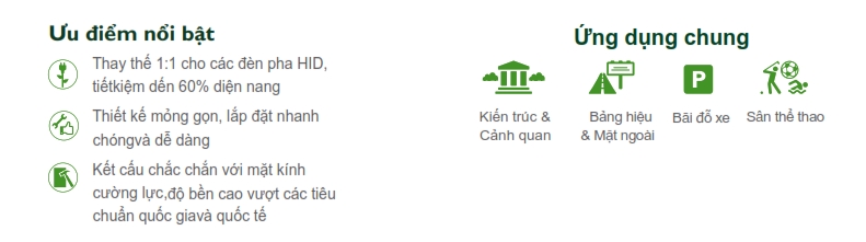 Đèn pha LED The CityLight Floodlight CTF381P Đèn pha LED The CityLight Floodlight CTF381P