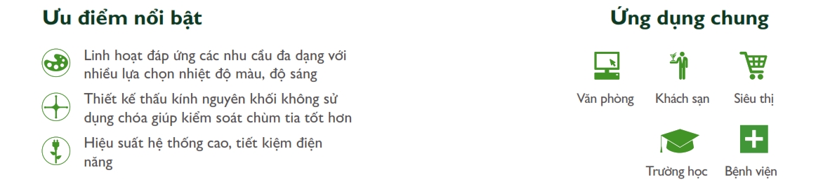 Ưu điểm Đèn thanh ray The City Light LED Tracklight chiếu sáng phòng trưng bày shop CST031 12W Ưu điểm Đèn thanh ray The City Light LED Tracklight chiếu sáng phòng trưng bày shop CST031 12W