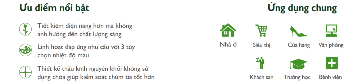 Ưu điểm Đèn thanh ray The City Light LED Tracklight chiếu sáng phòng trưng bày triển lãm CTS041 20W Ưu điểm Đèn thanh ray The City Light LED Tracklight chiếu sáng phòng trưng bày triển lãm CTS041 20W