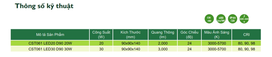 Đèn thanh ray The CityLight LED Tracklight chiếu sáng phòng trưng bày shop triển lãm CTS061 20W Đèn thanh ray The CityLight LED Tracklight chiếu sáng phòng trưng bày shop triển lãm CTS061 20W