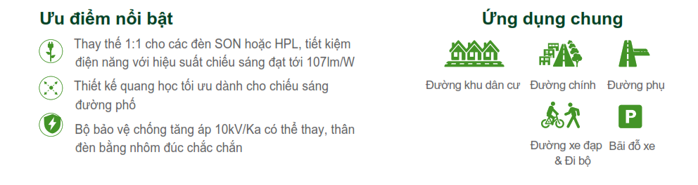 Đèn chiếu sáng đường phố The CityLight LED Streetlight CTL 30XP Đèn chiếu sáng đường phố The CityLight LED Streetlight CTL 30XP