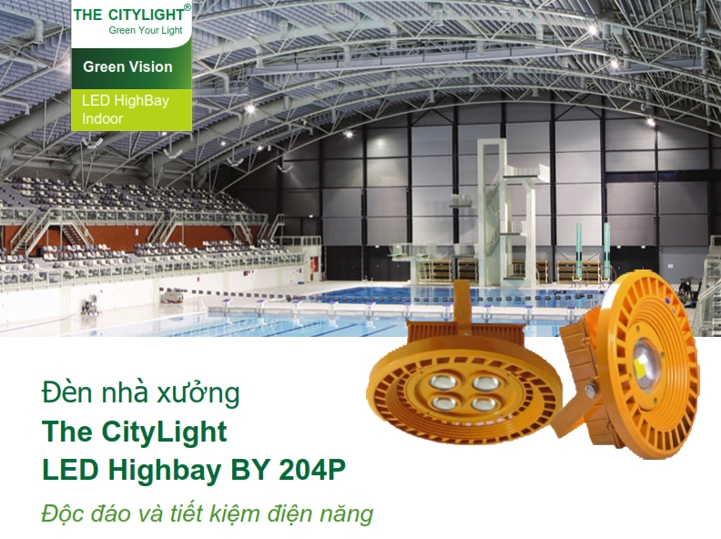 Đèn Highbay LED chiếu sáng nhà xưởng The CityLight CTL BY204P 40W Đèn Highbay LED chiếu sáng nhà xưởng The CityLight CTL BY204P 40W
