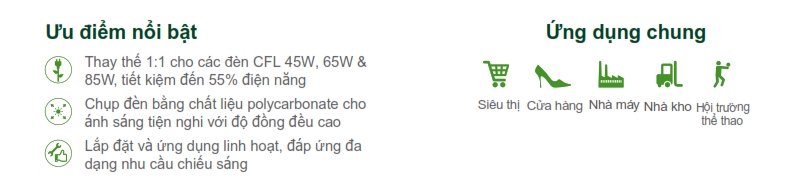 Đèn Highbay LED chiếu sáng nhà xưởng The CityLight CTL BY204P 40W Đèn Highbay LED chiếu sáng nhà xưởng The CityLight CTL BY204P 40W