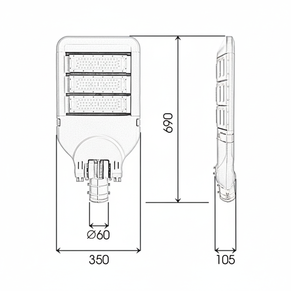 ✨ Đèn đường Led CITILIGHT 3 MODUL-DRIVER PHILIPS CTL313P 160W: Ánh sáng dẫn lối tương lai. Khám phá công nghệ chiếu sáng đỉnh cao ngay hôm nay!