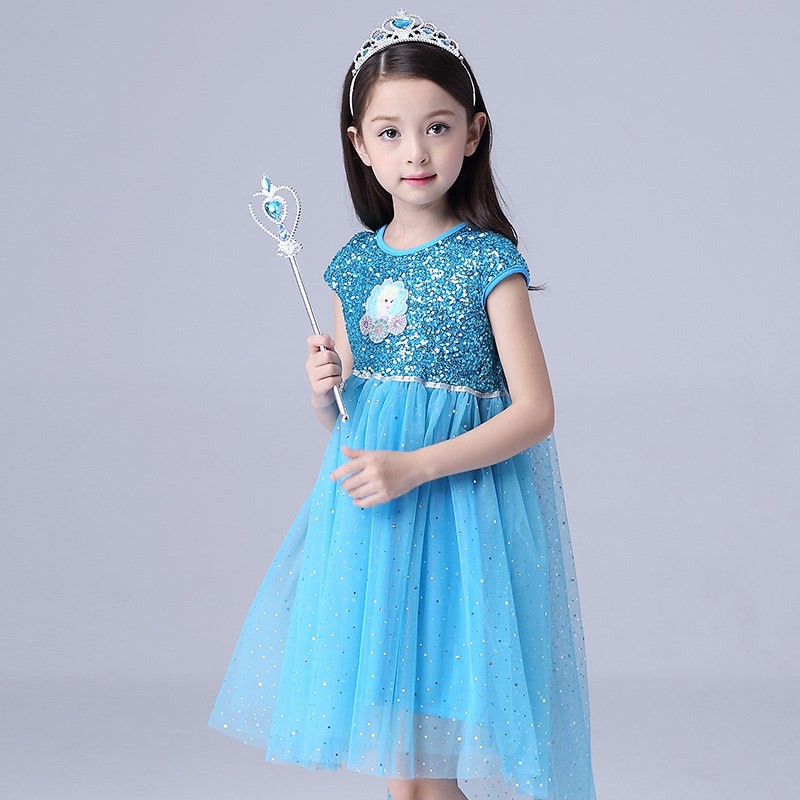 Đầm công chúa Elsa cho bé gái cực dễ thương