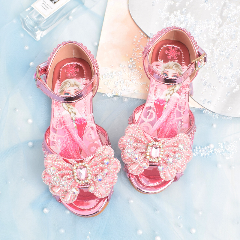 Giày elsa kiểu sandal mẫu mới 2022 cho bé gái từ 3 - 10 tuổi