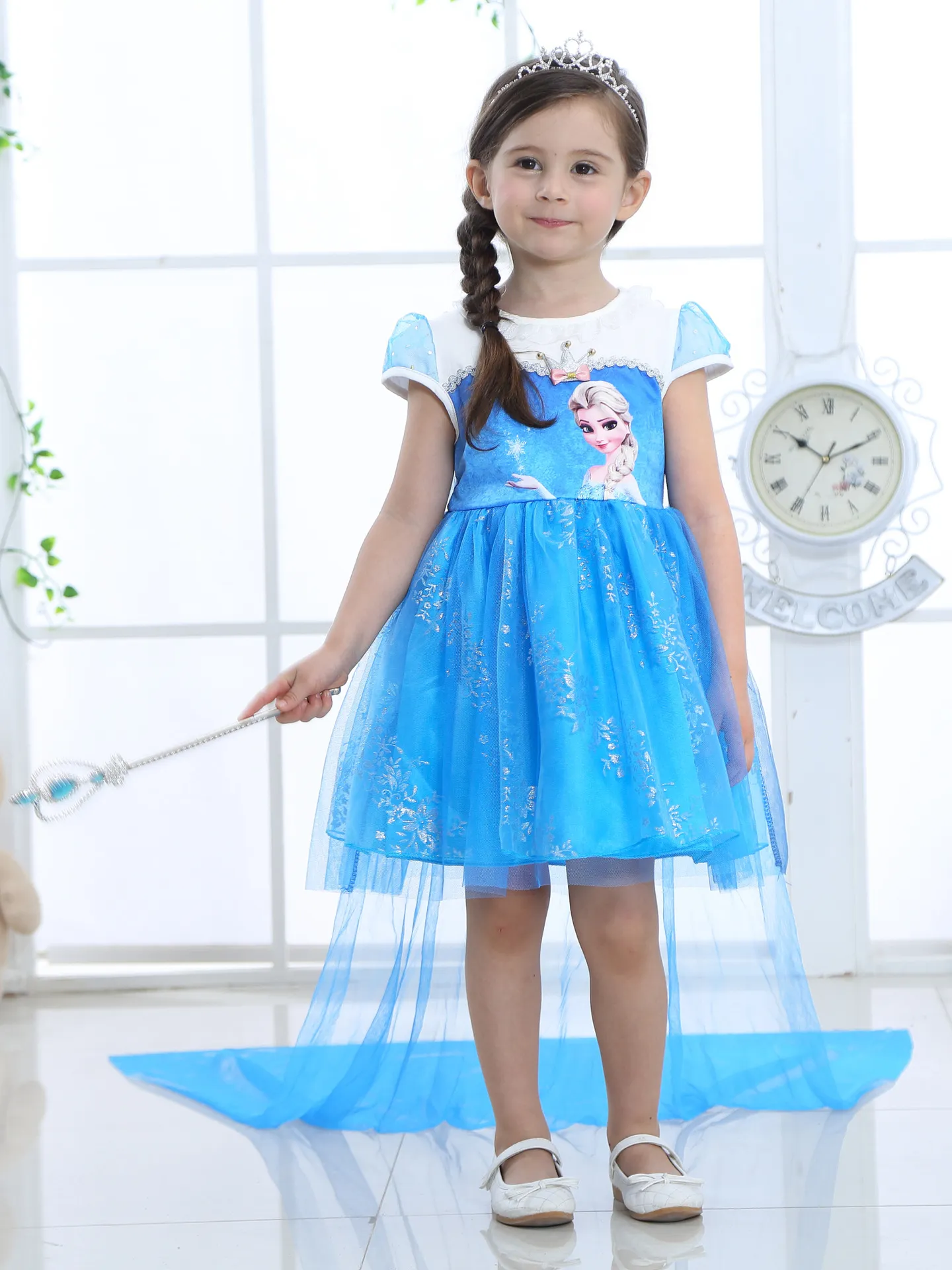 Thời trang trẻ em - Đầm hoa ren xinh xắn cho bé gái - Quần áo bé gái - Đầm  bé gái - Váy bé gái 709 linh kien dien thoai gia