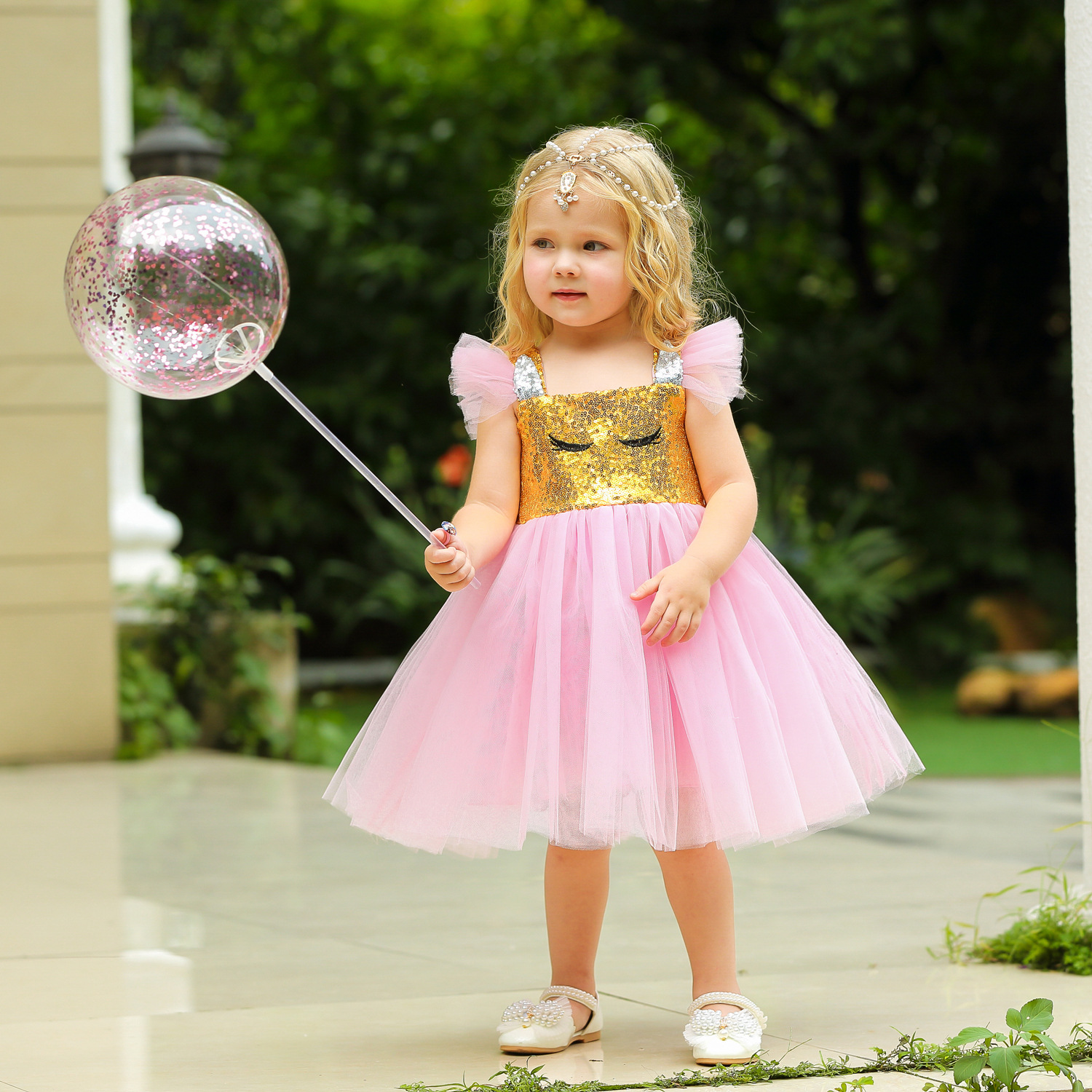 Mua Váy đầm công chúa dự tiệc cho bé gái DBG049 từ 1 2 3 4 5 6 7 8 9 10 tuổi  nặng 8 đến 10 15 20 25 30 33 kg tại ZIZIBABY  Tiki