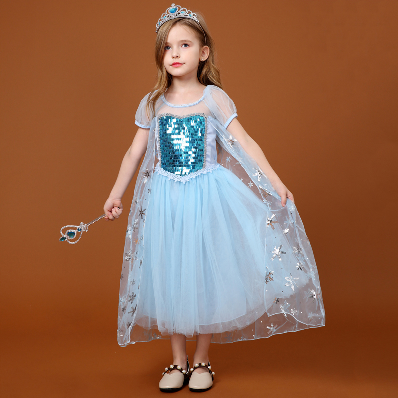 Váy công chúa Elsa Xanh ngọc Siêu hot 2020