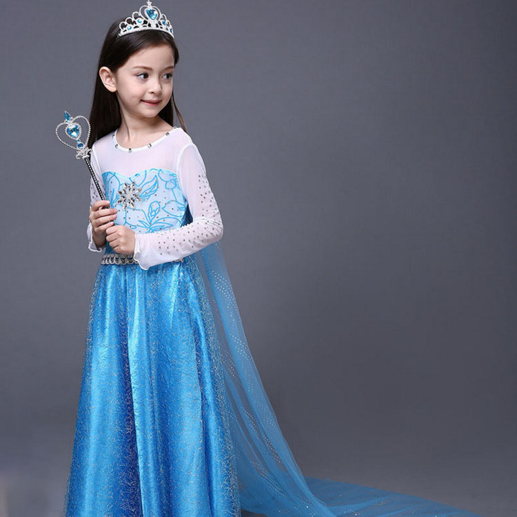 1 Đầm Công Chúa Elsa Cho Bé * 5-8 Tuổi. * 10-12 Tuổi.