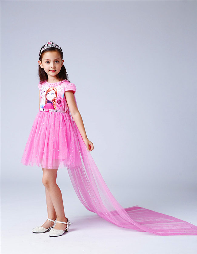  Váy Elsa Váy elsa màu hồng xinh lung linh cho bé gái