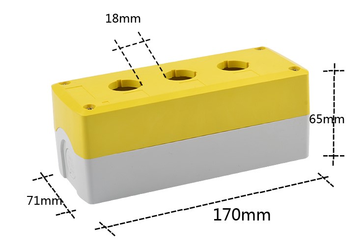 Hộp nhựa 3 lỗ