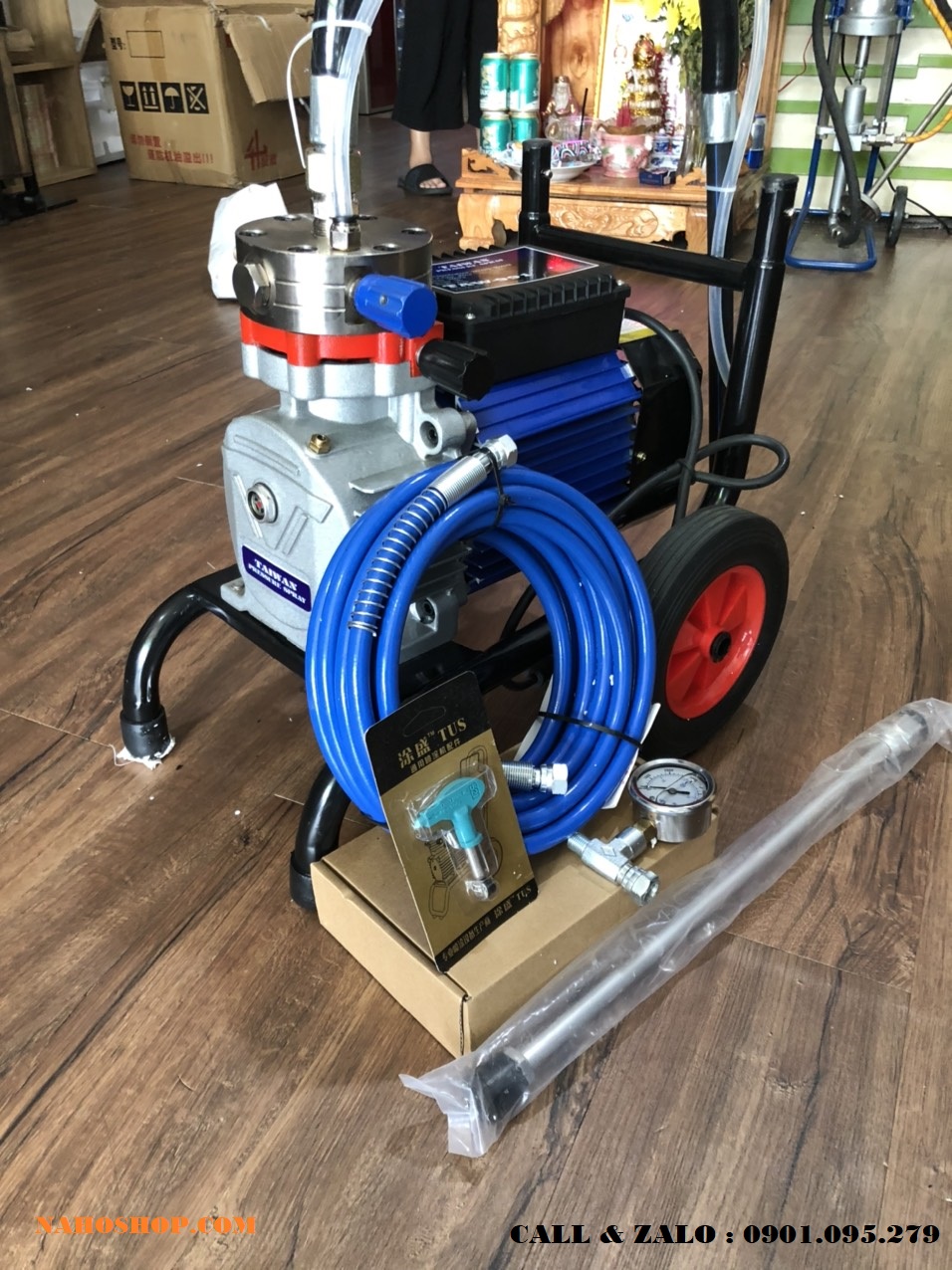 Máy phun sơn nước tường nhà TAW-991 Máy phun sơn nước tường nhà TAW-991