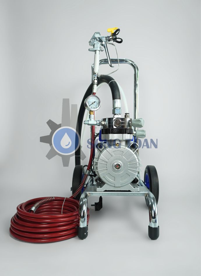 máy phun sơn nước, sơn dầu tường nhà