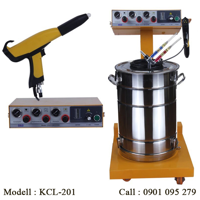 Máy phun sơn tĩnh điện bột KCL-201 Máy phun sơn tĩnh điện bột KCL-201