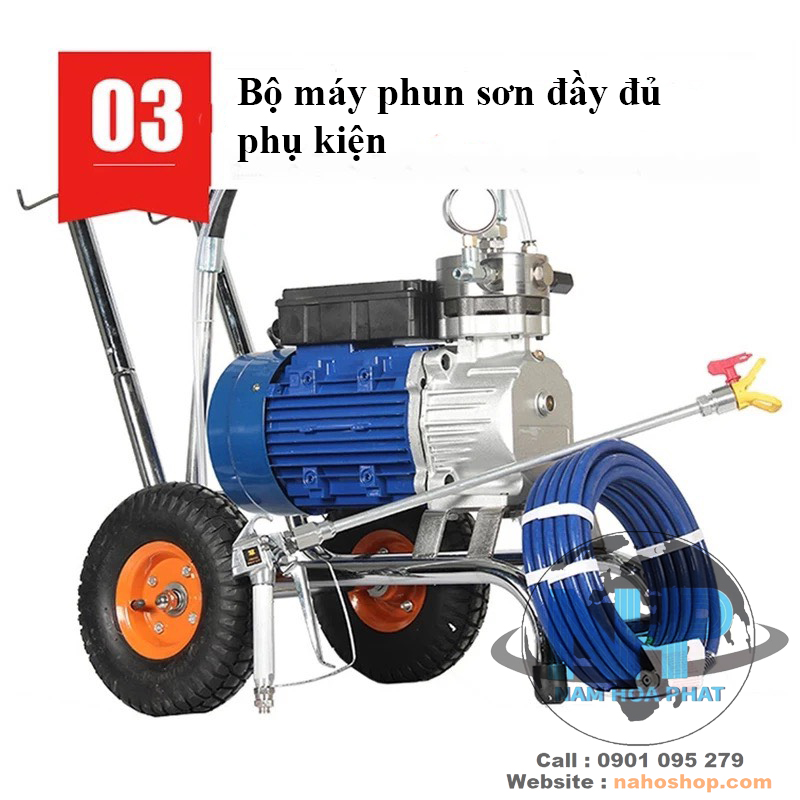 Máy Phun Sơn Tường Công Suất 4000W - Phun Sơn Nước Hiệu Quả Cao