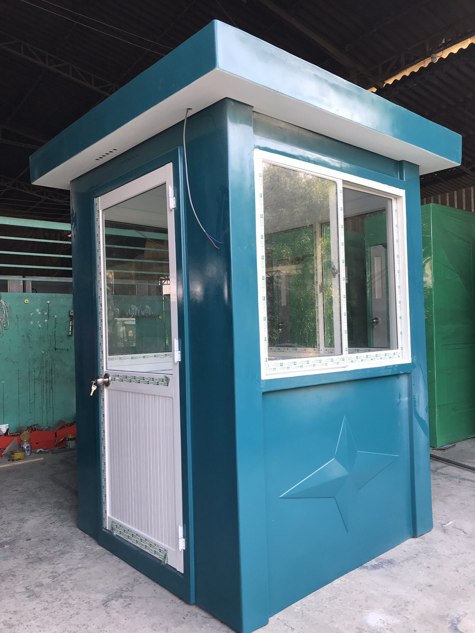 Bốt Gác Bảo Vệ Màu Xanh Trắng Bốt Gác Bảo Vệ Màu Xanh Trắng