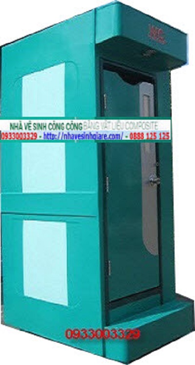 nha-ve-sinh-di-dong-composite-1c-mau-xanh-la Nhà Vệ Sinh Di Động Composite 1C Màu Xanh Lá