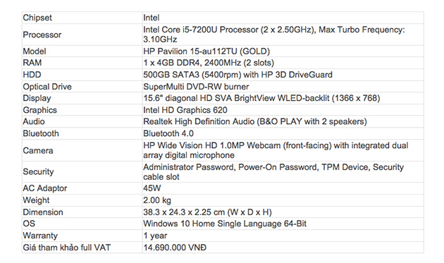bang-thong-so-ky-thuat-HP-Pavilion-15 Bảng thông số kỹ thuật HP Pavilion