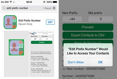 edit-prefix-number Ứng dụng Edit Prefix Number bắt nhập từng mã vùng trước và sau khi chuyển đổi
