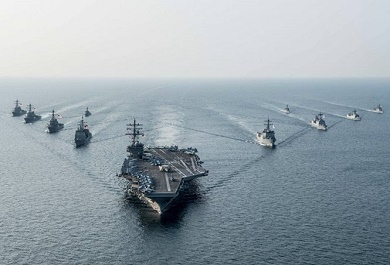tau-san-bay-uss-ronald-reagan-cua-my-da-di-chuyen-vao-tam-tan-cong-trieu-tien Tàu sân bay USS Ronald Reagan của Mỹ đã di chuyển vào tầm tấn công Triều Tiên
