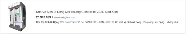 nha-ve-sinh-di-dong-moi-truong-composite-vs2c-mau-xam-tro Nhà Vệ Sinh Di Động Môi Trường Composite VS2C Màu Xám Tro